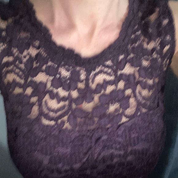 Formal Gown Maxi Plum sz 10 - Picture 3 of 4